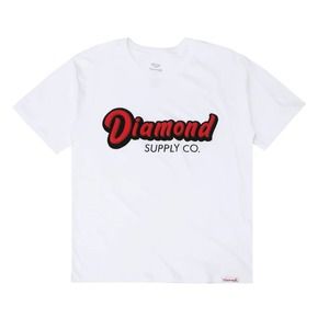 Diamond Supply Co. Men's Classic Retro Logo Tee T-Shirt - White